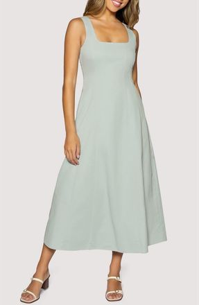 Lost + Wander Vista Marina Cotton Maxi Dress in Dusty Blue at Nordstrom, Size X-Small