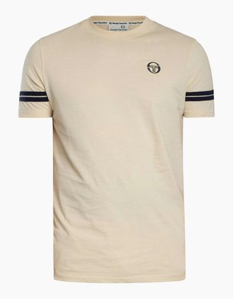 Sergio Tacchini Mens Sergio Tacchini Grello T-Shirt Sandshell/Maritime Blue - Tan - Size: 40