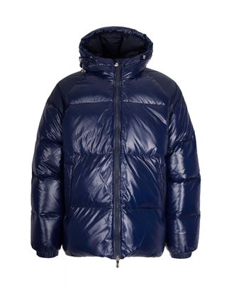 Pyrenex Glossy Nylon Hooded Bomber Jacket