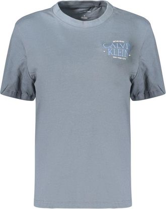 Calvin Klein Grijze Katoenen Dames T-Shirt