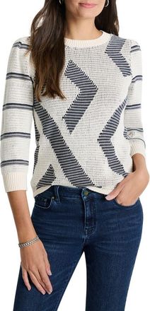 Nic+Zoe This & That Sweater in White Multi at Nordstrom Rack, Size Xx-Large