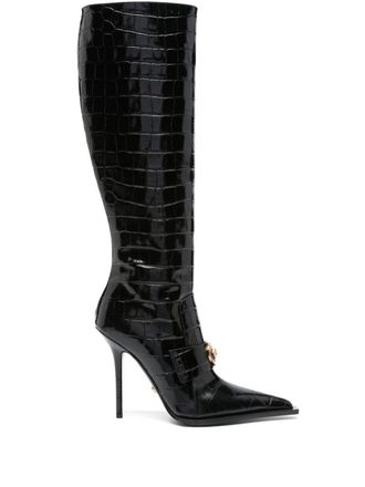 Versace Stivali Vagabond in pelle - Nero