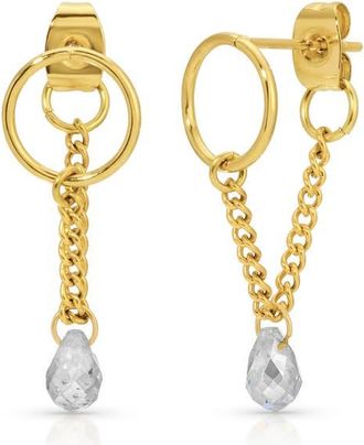 Kozakh Veroia Front/Back Earrings in Gold at Nordstrom