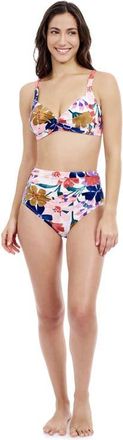 Gottex Melody Sweetheart Twist Bikini Top in Multi at Nordstrom, Size 14