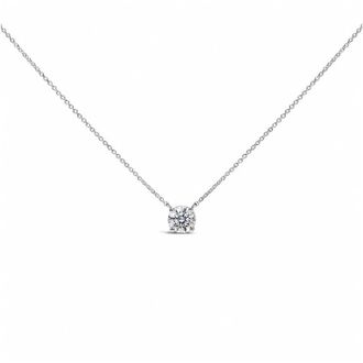 House of Brilliance 14K White Gold 1.00 Cttw Lab Grown Diamond Solitaire Pendant