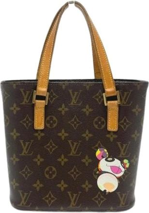 Louis Vuitton Tweedehands Canvas Louis Vuitton tassen - Dames - Vintage Shopper - Bruin - ONE Size - Vintage