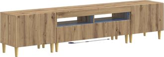 vidaXL Cabinet De Tv Led De 5 Piezas Roble Artisan Vidaxl