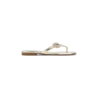 Roger Vivier Sandaletten met versiering - Dames - Schoenen - Beige - Maat: 36 EU Leer