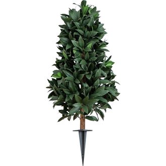 Nearly Natural 3-ft UV Resistant Artificial Laurel Plant with Integrated Ground Stake in Green at Nordstrom
