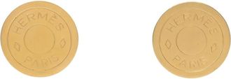 Hermès 2000s logo serie earrings - Gold