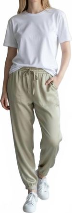 Dex Clothing Relaxed Drawstring Pants In Tan