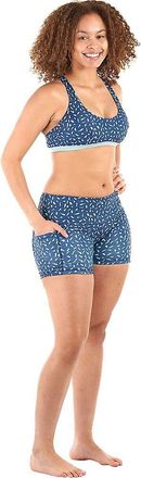 Level Six Womens Cove Reversible Shorts - Medium DoveInk Confetti
