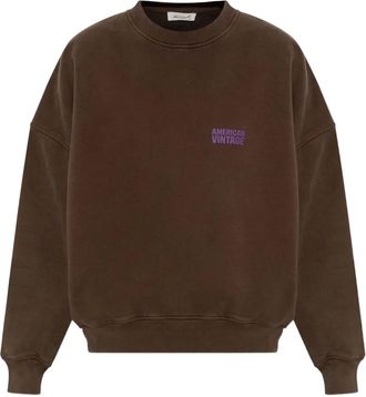 American Vintage logo sweatshirt - Brown