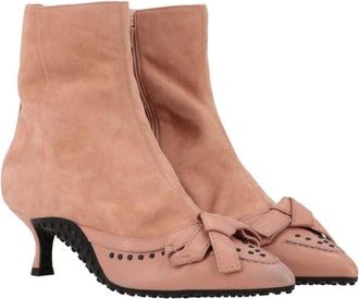Tod's Womens Pink/Green Boot, Size 7