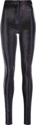 Zeynep Arcay luminous-finish super-skinny trousers - women - Viscose - 2 - Blue