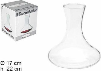 Trade Shop Trade Shop - Decanter Per Vino In Vetro Aeratore Sommelier Enoteca Ristorante 17x22cm 054093