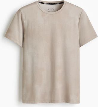 H&M Mesh Sports T-shirt With Drymove in Beige at Nordstrom, Size Xx-Large