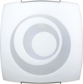 Energy L&aacute;mpara De Techo Doble E27 Con Ganchos De Alambre De Acero Y Cristal Blanco