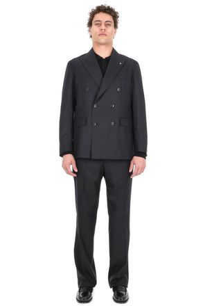 Tagliatore New York Model Super 120S Wool Double-Breasted Dress