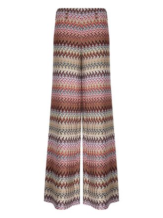 Missoni chevron-pattern trousers - Red
