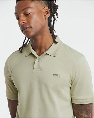 HUGO BOSS Interlock Polo - Sage
