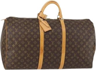 Louis Vuitton Pre-owned Weekend Bags, female, Brown, Size: ONE SIZE Pre-owned Canvas Weekend Bag