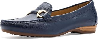 David Tate Fusion Womens Flat Shoes Navy : 10.5 W (D), Leather