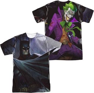 Gildan Infinite Crisis Batman Vs Joker (Front/Back Print) Short Sleeve Adult Poly Crew Tee / T-Shirt