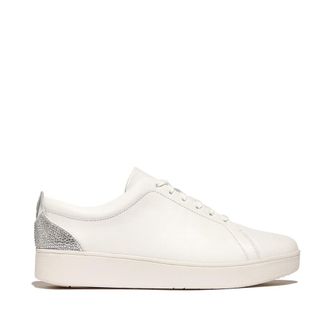 FitFlop Fitflop Rally Crystal-backtab Dames Sneakers Urban Wit/Zilver