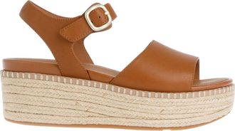 FitFlop Dames/Dames Eloise Leather Backstrap Wedge Espadrilles (Tan)