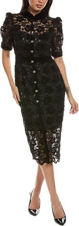 Tahari by ASL Tahari Asl Embroidered Lace Midi Dress