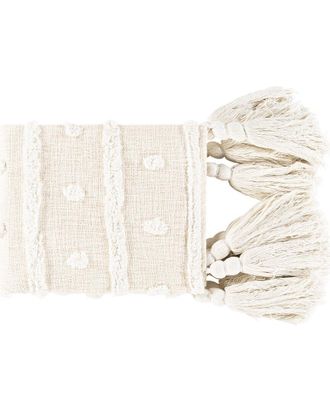 Surya Dallan White Throw