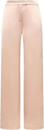 Maliparmi Maliparmi, Broeken, Dames, Roze, L, Polyester, Pantalone Shiny Cady