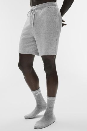 Alo | Chill Short in Athletic Heather Grey, Size: Medium