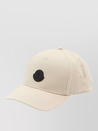 Moncler cotton gabardine baseball cap curved brim