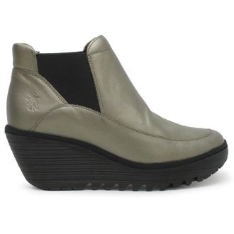 FLY London YOFI507FLY Dublin Leather Womens Ankle Boots - Graphite - Size:UK 5