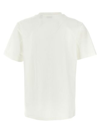 Burberry Logo-Embroidered Organic Cotton T-Shirt - White