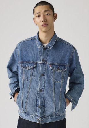 Levi's Jeansjacke LEVIS NEW RELAXED FIT TRUCK, Herren, Gr. XL, washed away t, Denim/Jeans, Obermaterial: 100% Baumwolle, relaxed fit, 1-Knopf-Manschette, Jac