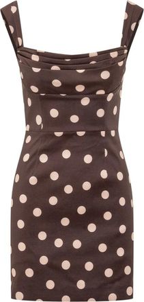 Rebecca Vallance Vivianne Mini Jurk - Dames - Korte kleedjes - Bruin - 2XS - Kleedjes