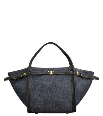 Tod's Blue Logo Small Tote