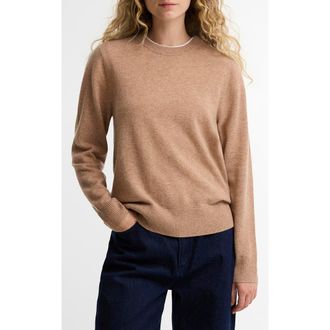 Barbour Penwood Cashmere Sweater in Camel at Nordstrom, Size 12