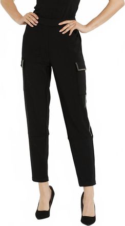 Joseph Ribkoff Womens Flap Pocket Pants In Black