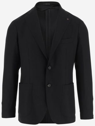 Tagliatore Black Single-breasted Blazer