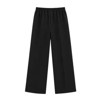 Liviana Conti Wijde Broek - Dames - Broeken - Zwart - Maat: XS