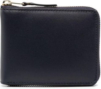 Comme Des Garçons zip-around leather wallet - unisex - Calf Leather - One Size - Blue
