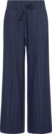 Ichi Ichi, Broeken, Dames, Blauw, L, Katoen, Kate Pinelle Wijde Broek