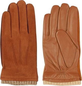 Howard London Leather Gloves Bob - Heren - Handschoenen - Beige - 9 1/2 IN - Wol - Accessoires