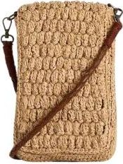 Ibeliv VAO Telefoonhouder - Dames - Telefoonaccessoires - Beige - ONE Size - Katoen - Accessoires
