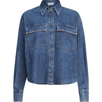 Brunello Cucinelli Lightweight denim shirt at Nordstrom, Size 3X-Large Eu