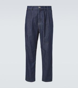 Brunello Cucinelli Pleated tapered jeans